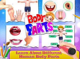 Our Body Parts - Human Body Part Learning for kids پوسٹر
