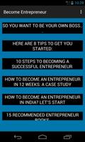 Become Entrepreneur Affiche