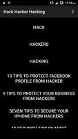 Hack Hacker Hacking पोस्टर