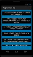 Programmers life الملصق