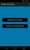 Router Setup Page Affiche