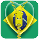 Brazil zipper lock screen APK