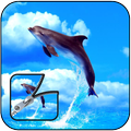 dolphin zipper lock screen