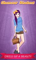 Glamour Student Girl: DressUp Cartaz