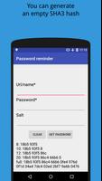 Password reminder الملصق