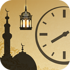 أوقات الصلاة الإسلامية والقبلة أيقونة