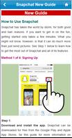 Guide for Snapchat syot layar 1