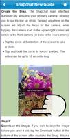 Guide for Snapchat capture d'écran 2