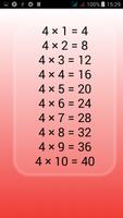 Multiplication table screenshot 1