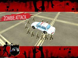 Police Car Chase Vs  Zombie screenshot 2