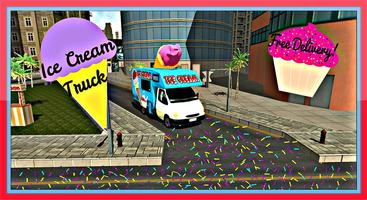 Ice Cream Van Truck 3D Affiche
