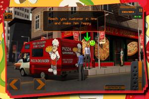 Pizza Van Delivery Service 3D Affiche