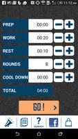 Poster HIIT interval training timer