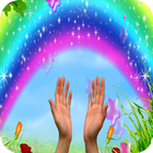 rainbow live beautiful wallpaper أيقونة