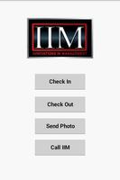 IIM Check In and Check Out Affiche