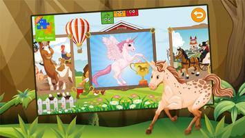 Kids Jigsaw Puzzle Horses पोस्टर