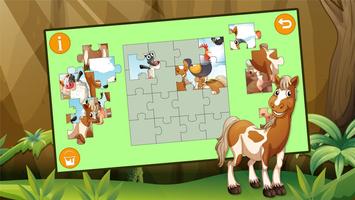Kids Jigsaw Puzzle Horses स्क्रीनशॉट 2