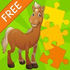Kids Jigsaw Puzzle Horses Free icon