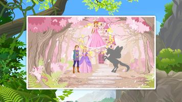 Prinses silhouette puzzels voo imagem de tela 1