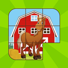 Kids Horses Slide Puzzle Zeichen