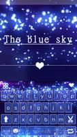 Blue Sky Emoji Kika Keyboard 스크린샷 1