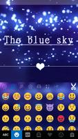 Blue Sky Emoji Kika Keyboard Ekran Görüntüsü 2