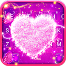 Twinkle Pink Heart Teclado APK