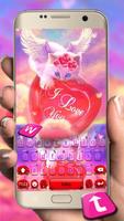 Valentine Cat Angel Poster