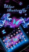 Blue Butterfly Kika Keyboard imagem de tela 1