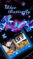 Blue Butterfly Kika Keyboard imagem de tela 2