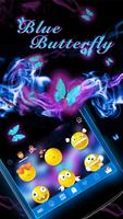 Blue Butterfly Kika Keyboard imagem de tela 3