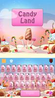 Candy Land Kika Keyboard Affiche