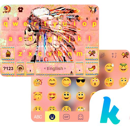 Chief Skull Emoji KikaKeybaord