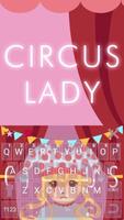 最新版、クールな Circuslady のテーマキーボード ポスター
