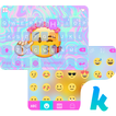 O tema de teclado Fancy Emoji