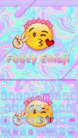 O tema de teclado Fancy Emoji imagem de tela 1