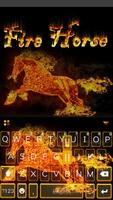 Fire Horse Emoji Kika Keyboard imagem de tela 1