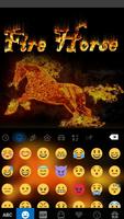 Fire Horse Emoji Kika Keyboard imagem de tela 2