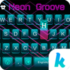 Neon Groove Kika KeyboardTheme ikon