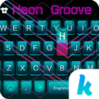 Neon Groove Kika KeyboardTheme ícone