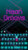 Neon Groove Kika KeyboardTheme تصوير الشاشة 1