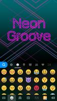 Neon Groove Kika KeyboardTheme स्क्रीनशॉट 2