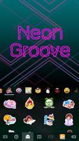 Neon Groove Kika KeyboardTheme скриншот 3