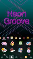 Neon Groove Kika KeyboardTheme スクリーンショット 3