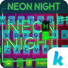 Neon Night Kika Keyboard Theme icône
