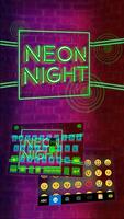 Neon Night Kika Keyboard Theme Affiche