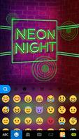 Neon Night Kika Keyboard Theme capture d'écran 2