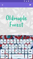 Oldmaple Forest Kika Keyboard captura de pantalla 1