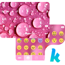 Pink Raindrops Kika Keyboard APK