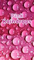 Pink Raindrops Kika Keyboard Plakat